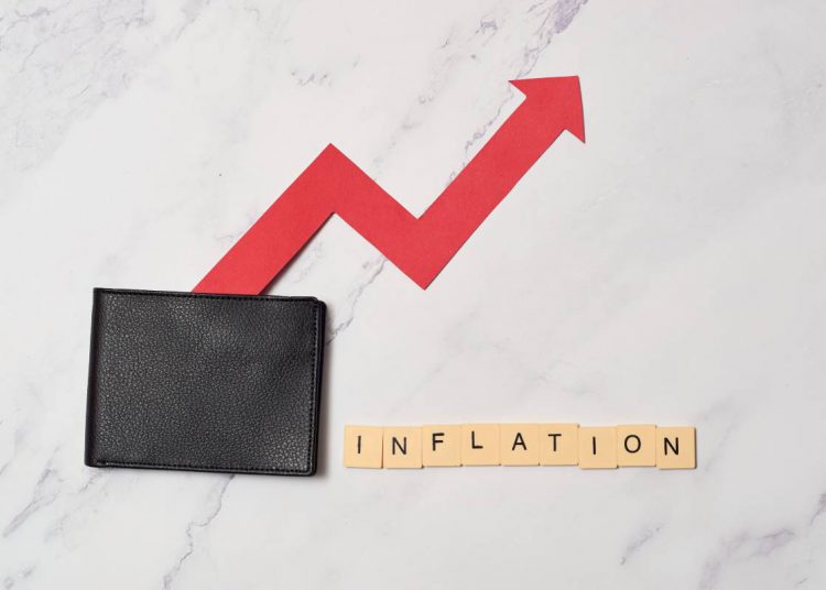 Rising cost of living. inflation financial crisis background